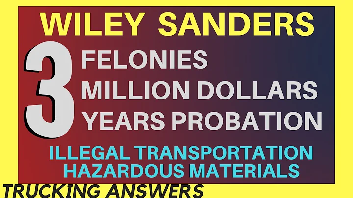 Wiley Sanders leaks lead and pays big | Trucking A...