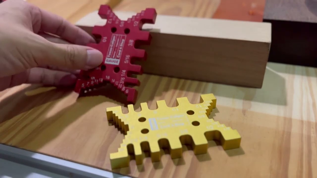 1pc Aluminum Dovetail Jig - Precision Tenon Gaps Gauge -Woodworking Tenon Caliper Table 