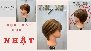 Học cắt TÓC vidalsassoon; Bài cắt BOB NHẬT HÀN ứng dụng tốt cho mọi người