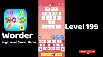 Worder Logic Word Search Level 199 Walkthrough 🧩 | Go Answer 🎮