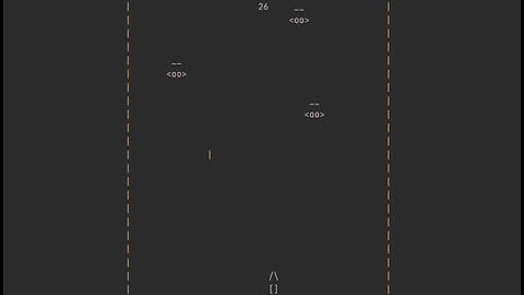 [pyplayscii] Playing Galaga in an ascii-art style!!