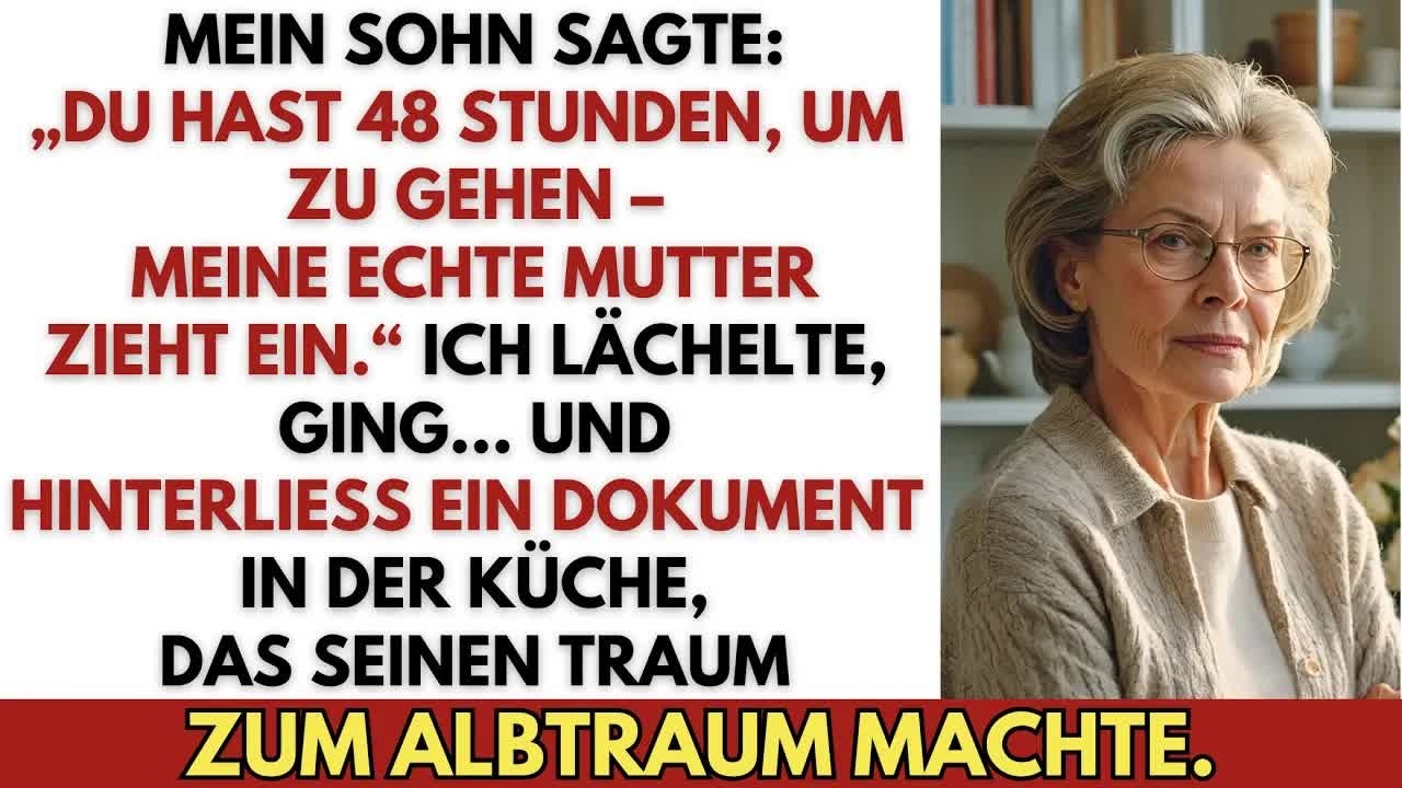 Mein Sohn gab mir 48 Stunden, um zu gehen – für seine „echte Mutter“  Dann begann sein Albtraum