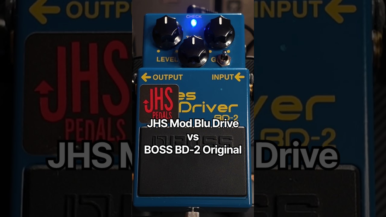 モディファイブルースドライバー JHS Pedals Mod Blu Drive vs BOSS BD