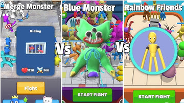 Merge Master Blue Monster Vs Merge Master Rainbow Friends Vs Merge Monster Rainbow Friends Gameplay