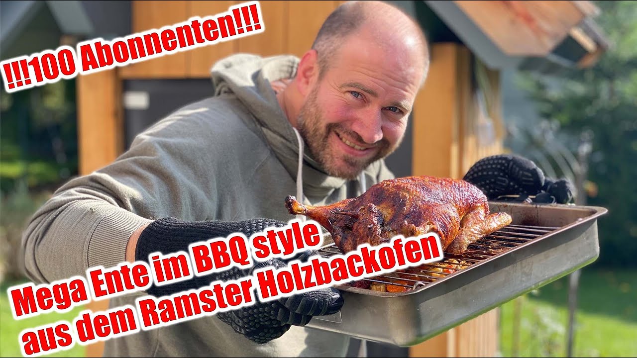 Mega leckere BBQ Ente im Holzbackofen