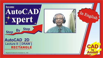 AutoCAD Tutorial in English - Rectangle | How To Make A Rectangle