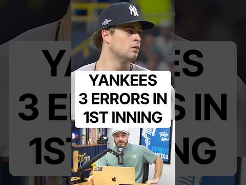 Yankees make 3 errors in the 1st inning, a breakdown #baseball #mlb #yankees #newyork #playoffs