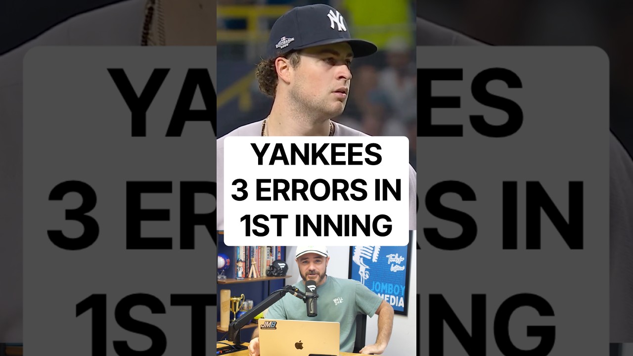 Yankees make 3 errors in the 1st inning, a breakdown #baseball #mlb #yankees #newyork #playoffs