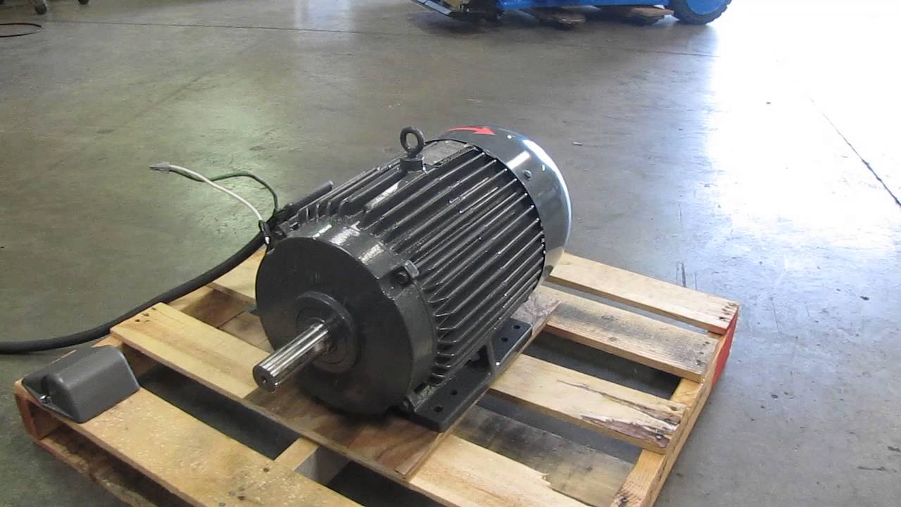 Toshiba 20hp 3 Phase Electric Motor 230/460V 256T Shaft 15/8” RPM 3530