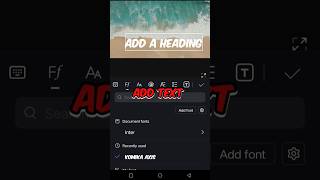 How to sea waves text reveal Effect in vn video editor #shorts #youtubeshorts