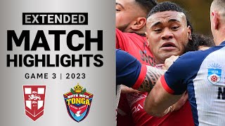 England v Tonga | Extended Highlights | International Rugby League | Third Test | 2023