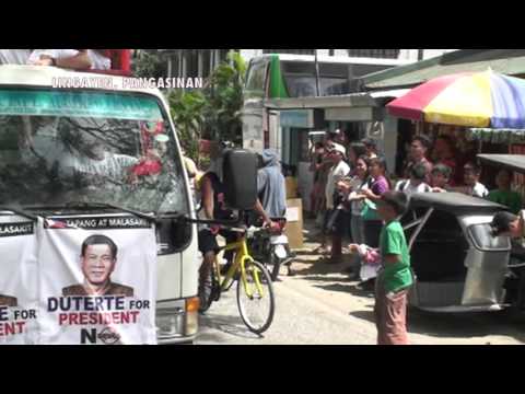 South to north, Duterte gets warm welcome