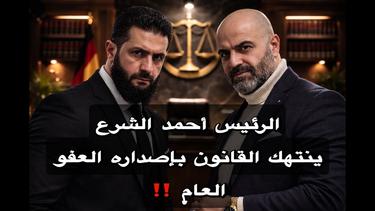 الرئيس أحمد الشرع ينتهك القانون بإصداره العفو العام ‼️