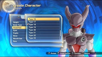 Dragon Ball Xenoverse 2 All Character Creation Options! Majin, Earthlings, Saiyan, Namekian & Frieza
