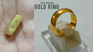 GOLD RING MAKING. WEDDING GOLD RINGS. MAKING GOLD RINGS EASY