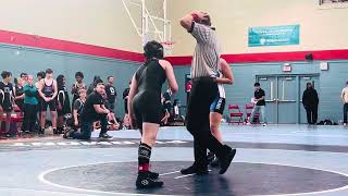 Willow Liles 11-8-25 Porter Ridge Middle School Wrestling (Wrestling) Match 1- Monroe, NC (12 yo)
