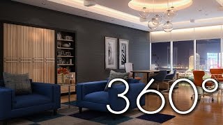 Modern Commercial Workspace : A Skyline Office (360° VR Office Tour)