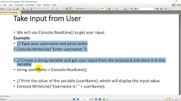 4-Input & Output in C# | Console Functions for Reading and Writing on console