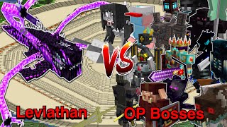 Minecraft |Mobs Battle| Leviathan (L_Ender 's Cataclysm)VS OP Bosses