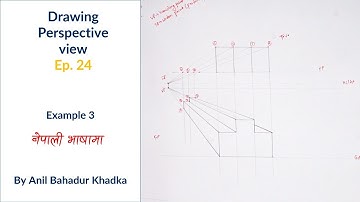 How to Draw Perspective Projection || Engineering Drawing || EP 24