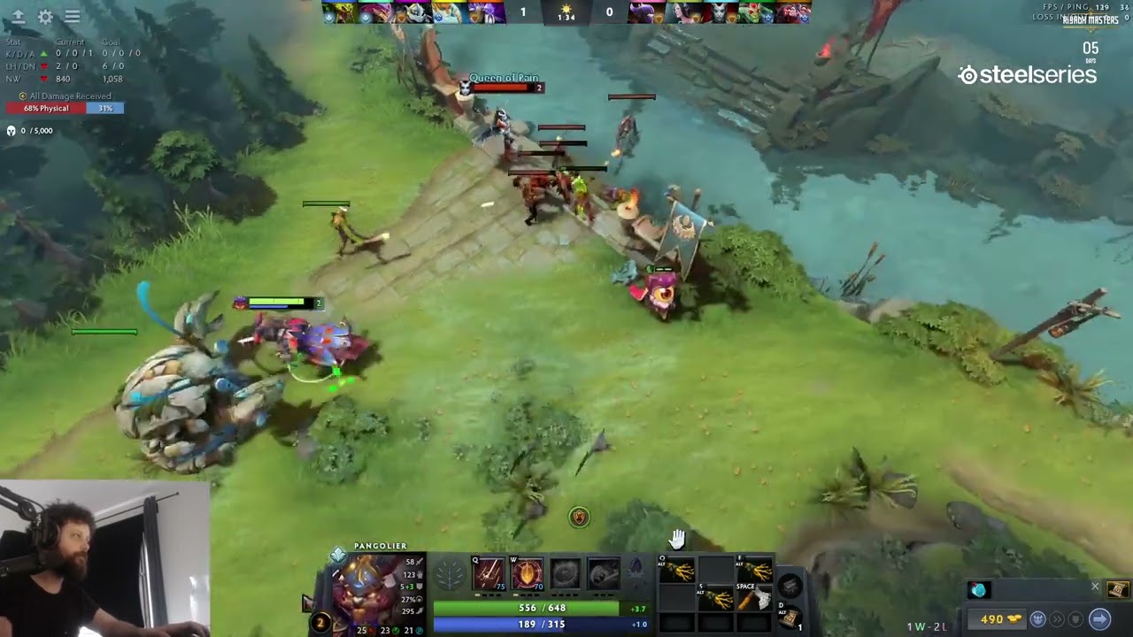 Gorgc casually missing CS & almost smashes his table