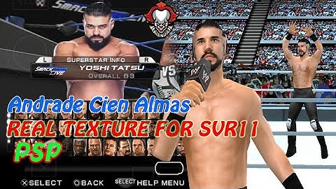 Andrade Cien Almas  Real TEXTURE for SVR11 PSP replay on superstar / no caw with real bodr + face .