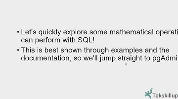 Mathematical Operators and Functions in PostgreSQL
