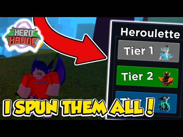 Roblox I Spun So Many Heroulettes In Hero Havoc And Got This Youtube - roblox hero havoc shields