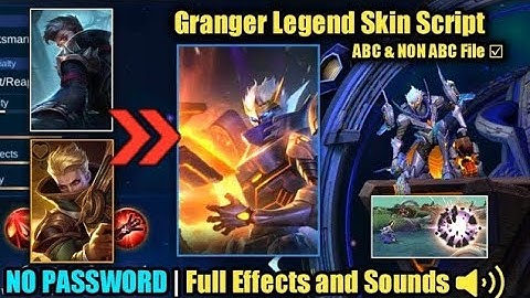 Granger Legend Skin Script With Voice - Starfall Knight | Early Access - Full HD Script | MLBB