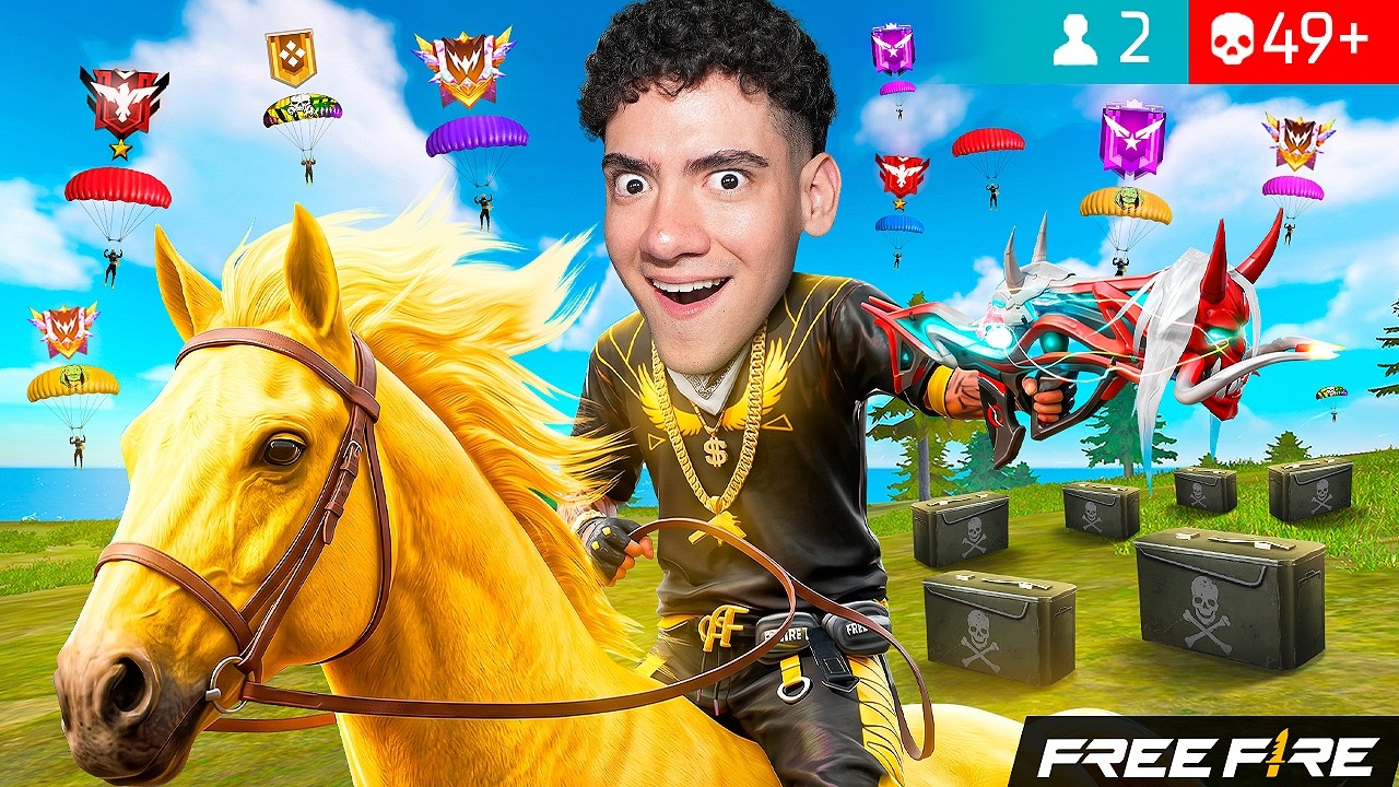 USE EL CABALLO DE FREE FIRE POR PRIMERA VEZ y GANE !! - TheDonato