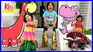 ryans dinosaur race and more fun activities with kaji family