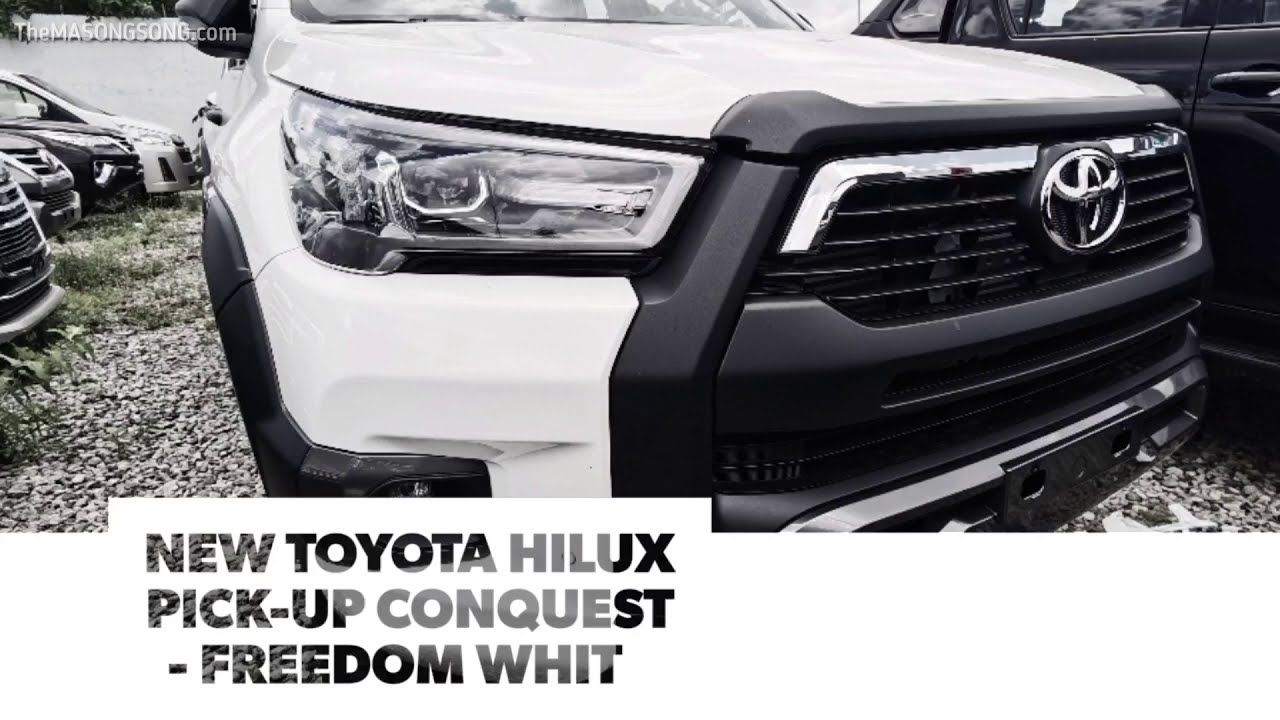 New Toyota Hilux Pick-up Conquest - Freedom White | #ToyotaTeamMARVS ...
