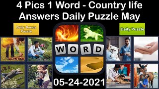 4 Pics 1 Word - Country life - 24 May 2021 - Answer Daily Puzzle + Daily Bonus Puzzle screenshot 5