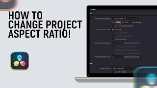 How to Change Aspect Ratio of Project in Davinci Resolve [easy]