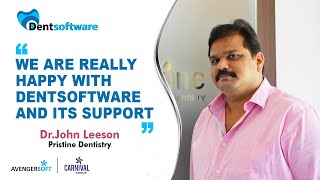 Happy dentist Dr. Leeson Roshan, Pristine dentistry explains about Dentsoftware (Dental software) screenshot 2