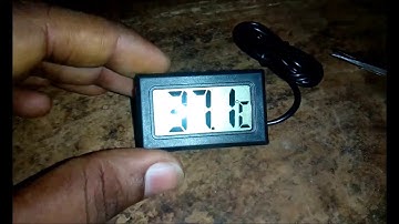 Digital Thermometer Temperature Sensor LCD Display UNBOXING