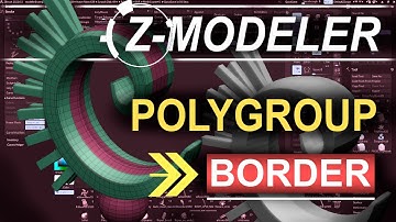 ZBrush - ZModeler Target (Polygroup-Border)