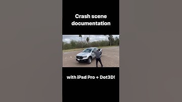 Instant, Accurate, 3D Crash Scene Documentation with #Dot3D + iPad Pro! #lidar #forensics #laserscan