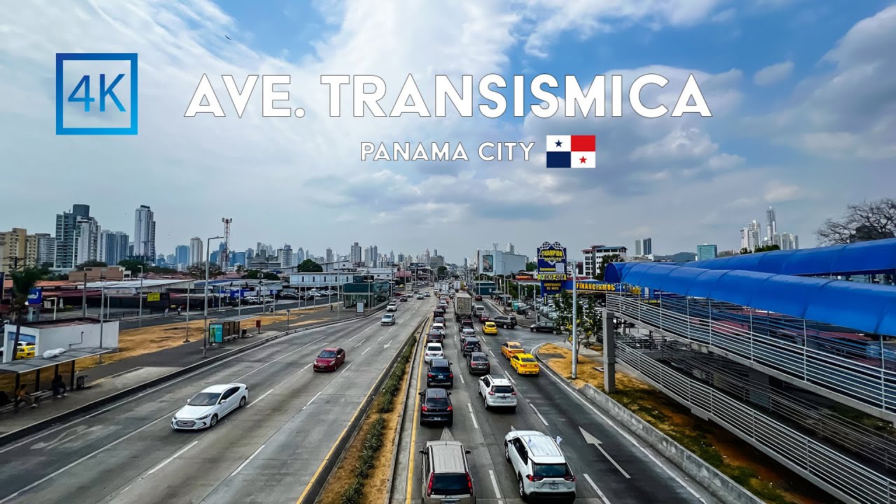 🟡 [4K] 🇵🇦 Transistmica avenue one of the main and very important avenues of Panama