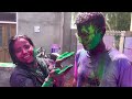 Holi ka toofan  gobar wali holi  holi with family colourful holi