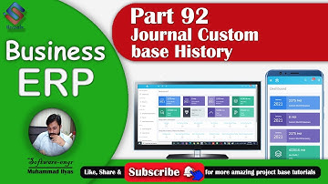 Business ERP Part 92 Journal Custom base History in ASP.NET MVC