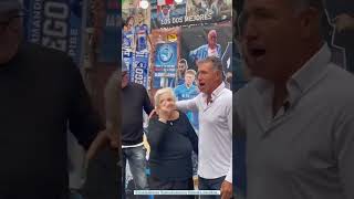 Careca E Alemao Al Murales Di Maradona Omaggio A D10S Nei Quartieri Spagnoli