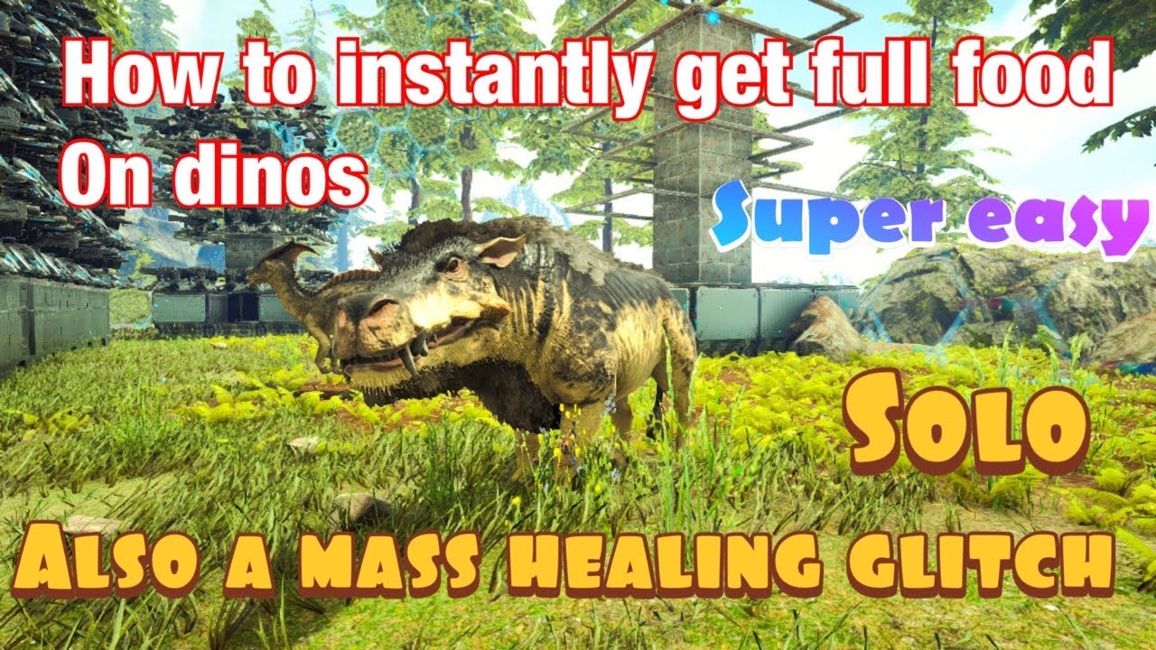 *SOLO* instantly get full food on your dinosaurs Glitch/ instantly mass