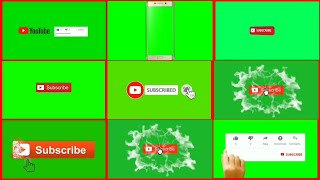 ANIMASI TOMBOL SUBSCRIBE LIKE SHARE LONCENG GREENSCREEN || FREE DOWNLOAD SUBSCRIBE BUTTON