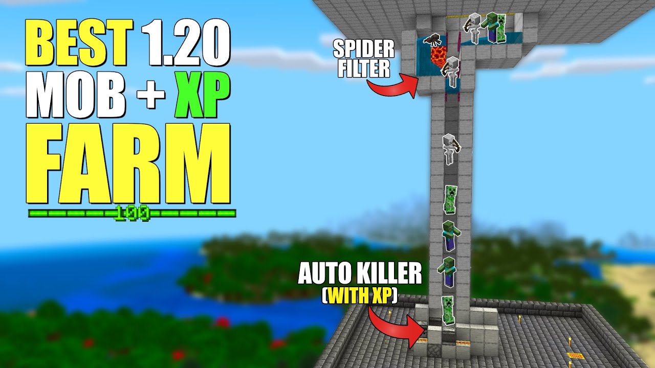 Minecraft Enderman XP Farm 1.20 - BEST DESIGN 