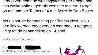 Brief Report Of The Sessions Of The Recusal Chamber Of The Chamber For Notarial Matters S-Her...