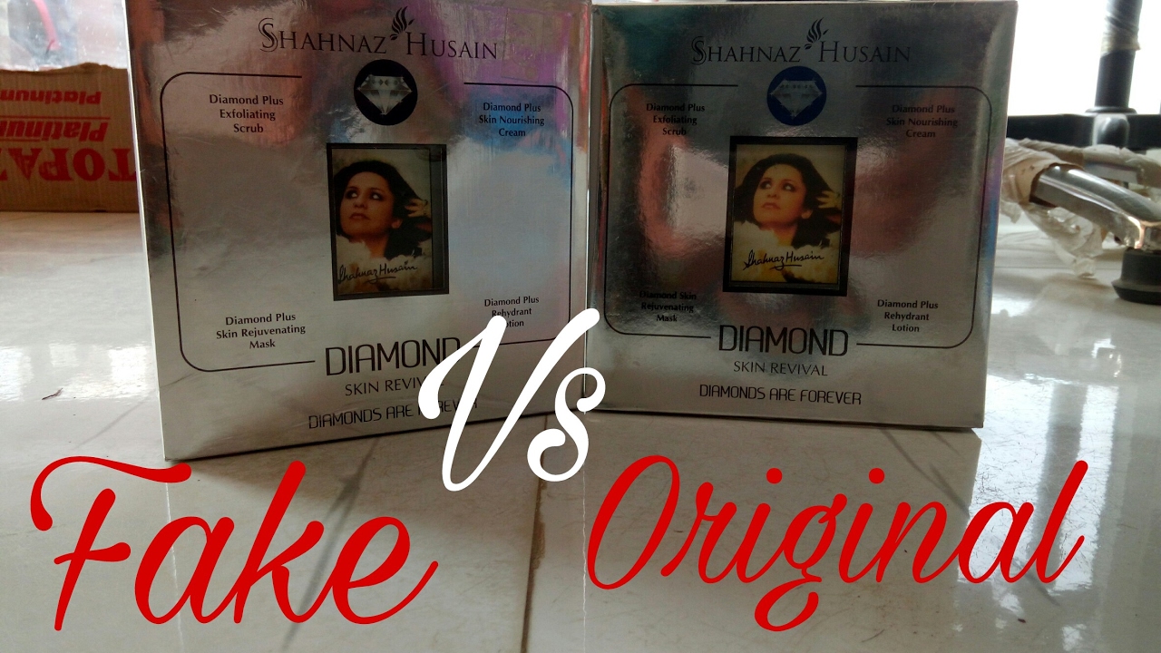 Shehnaz Husain fake vs original diamond facial kit