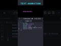 Crazy CSS Text Animation 🔥 | Pure CSS Magic 😳 #shorts