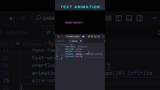 Crazy CSS Text Animation 🔥 | Pure CSS Magic 😳 #shorts