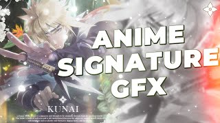 Naruto Signature GFX Full Process - Moshi GFX